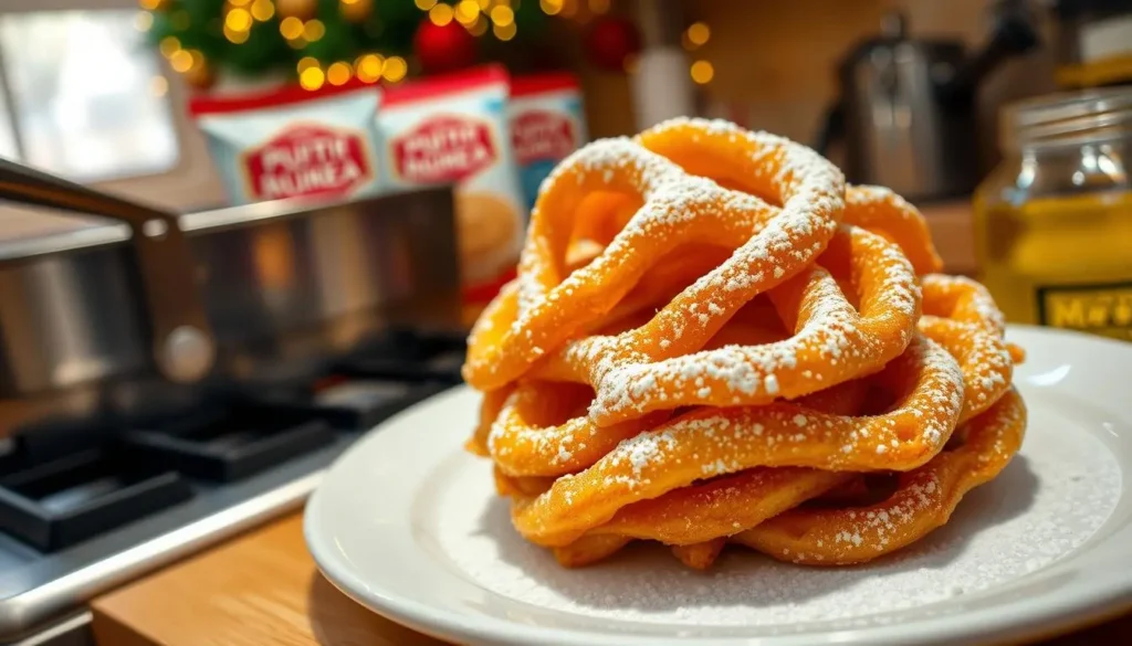 How do i make funnel cakes with pancake mix