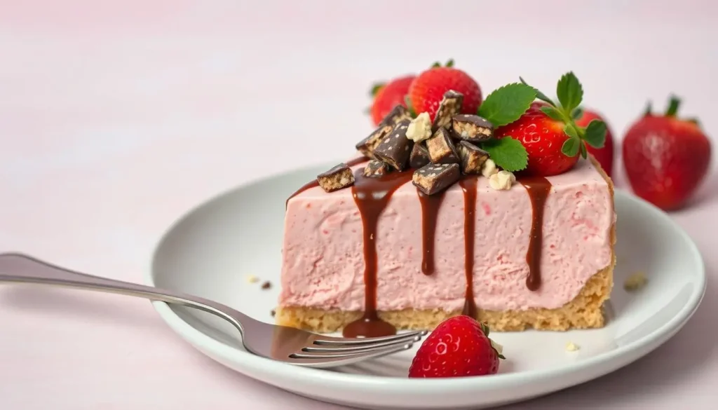 snickers strawberry cheesecake 2