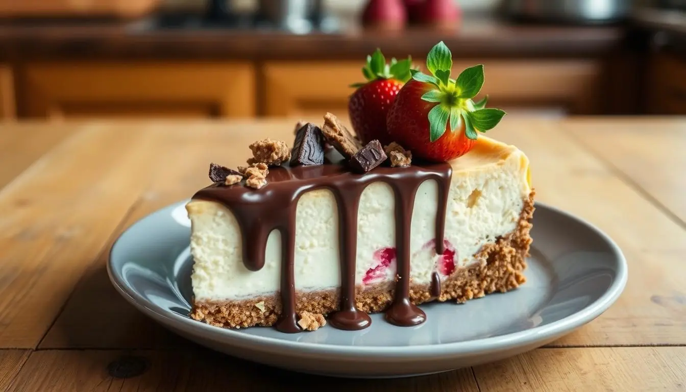 snickers strawberry cheesecake